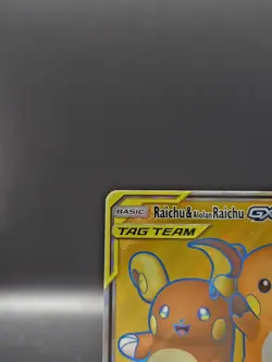 Pokemon TCG Raichu & Alolan Raichu GX 220/236 Tag Team Full Art Ultra Rare NM - Image 2