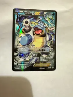 Pokemon TCG Blastoise EX XY122 Black Star Promo Full Art Holo - Image 1