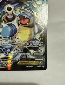 Pokemon TCG Blastoise EX XY122 Black Star Promo Full Art Holo - Image 5