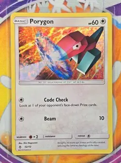 🔥Porygon 2018 Pokemon TCG McDonald's Promo Holo #12/12 Sleeved/Protected 👍📈 - Image 3