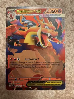 Mega Charizard Y ex 022/217 Ascended Heroes English Pokemon TCG - Image 1