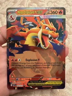 Mega Charizard Y ex 022/217 Ascended Heroes English Pokemon TCG - Image 2