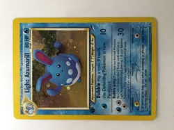 Pokemon TCG Light Azumarill Neo Destiny 13 Holo 1st Edition Holo Rare - Image 1