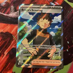 Pokemon TCG Brock's Scouting #179/159 Journey Together Ultra Rare NM 2025 - Image 1