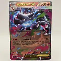 2025 Pokemon Phantasmal Flames Mega Charizard X ex 13/94 - Image 1