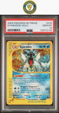 2003 Pokemon Skyridge Gyarados-Holo #H10 PSA 10 (New Cert!) - Image 1
