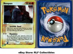 2003 Pokemon, EX Ruby & Sapphire, #18/109 Nosepass, Reverse Holo Rare - Image 1