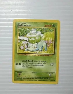 Bulbasaur Base Set Unlimited 44/102 Pokemon TCG WOTC - Image 1