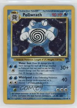 Poliwrath Holo Pokemon Base Set 2 #15 2000 - Image 1