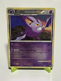 Pokemon Crobat 14/95 Unleashed Reverse Holo Rare NM Condition - Image 1