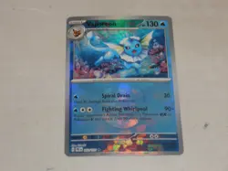 2025 Pokemon TCG SV Prismatic Evolutions #22 Vaporeon MASTER BALL REVERSE HOLO R - Image 1