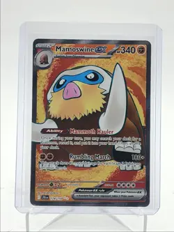 MAMOSWINE EX 2025 POKEMON JOURNEY TOGETHER ULTRA RARE 174/159 Q5542 - Image 1