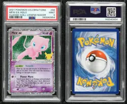 Mew ex (EX Legend Maker) Pokemon Celebrations Classic Collection PSA 9 MINT - Image 3