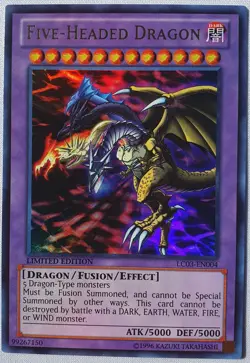 Yugioh 1x Five-Headed Dragon LC03-EN004 Ultra Rare Limited Edition Near Mint - Image 1