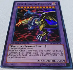 Yugioh 1x Five-Headed Dragon LC03-EN004 Ultra Rare Limited Edition Near Mint - Image 3