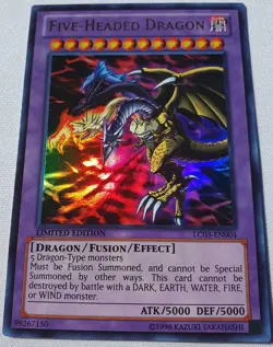 Yugioh 1x Five-Headed Dragon LC03-EN004 Ultra Rare Limited Edition Near Mint - Image 5
