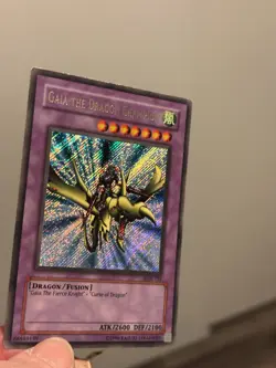 Yu-Gi-Oh! TCG Gaia the Dragon Champion Fusion Secret Rare LOB-125 2600 ATK 2100… - Image 1