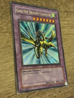 Yu-Gi-Oh! TCG Gaia the Dragon Champion Fusion Secret Rare LOB-125 2600 ATK 2100… - Image 4