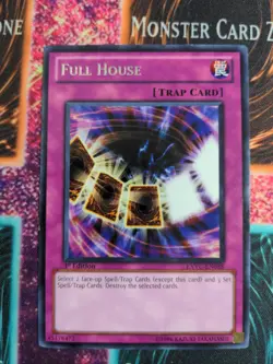 Yu-Gi-Oh! Full House EXVC-EN088 1st Edition Rare NM - Image 1