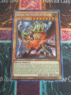 Yu-Gi-Oh! Alpha, the Master of Beasts PHRA-EN023 Secret Rare 1st Edition NM a1/ - Image 1