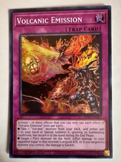Yugioh Volcanic Emission LD10-EN023 Super Rare 1st Ed NM - Image 1