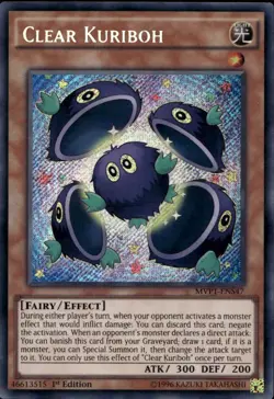 Clear Kuriboh EU 1st Ed Secret Rare MVP1-ENS47 Yu-Gi-Oh! - Image 1