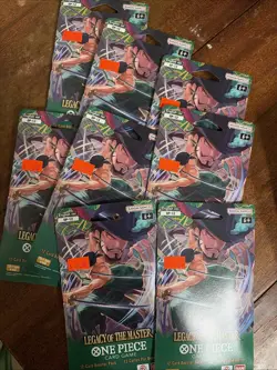 Sleeved Booster Pack - One Piece TCG OP12 Legacy Of The Master Sealed- Lot Of 8 - Image 1