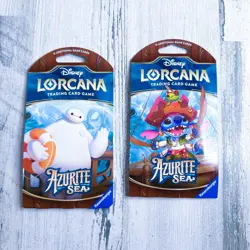 Lot of 2 Disney Lorcana Azurite Sea Booster Packs Trading Card Game NIP - Image 1