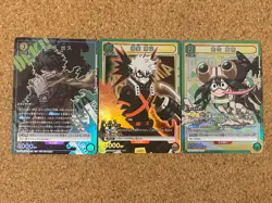 union arena My Hero Academia card Foil Holo anime card 3set - Image 1