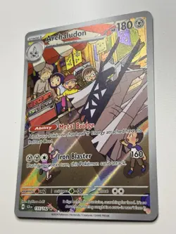 Archaludon 155/142 - Stellar Crown Illustration Rare Holo - Pokemon TCG Card NM - Image 3