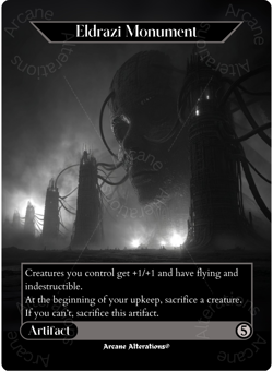 Eldrazi Monument - Full Art Altered Art Custom Proxy Cards - Image 1