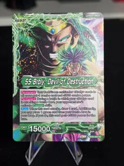 Dragon Ball Super Card Game SS Broly Devil of Destruction BT22-055 Holo Rare NM - Image 1