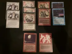 11 Cards MAGIC THE GATHERING VINTAGE THE DARK LOT Preacher Goblin Wizard More - Image 1