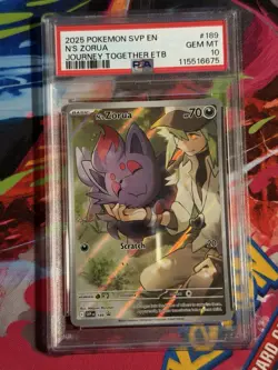 N's Zorua 189 Sv: Scarlet & Violet Promo Card PSA 10 - Image 1