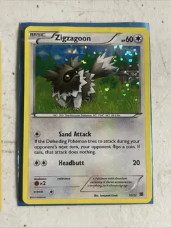 Zigzagoon 11/12 Holo 2015 McDonalds Exclusive Promo Pokemon Card TCG HP - Image 1