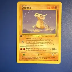 Pokemon Cubone 50/64 Jungle 1st Edition Basic 1999 HP40 10+ Common English Card - Image 1
