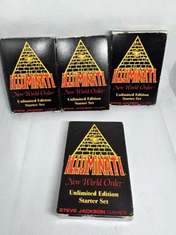 4-UnLIMITED STARTER SET 1995 Illuminati INWO Card Game New World Order - Image 2