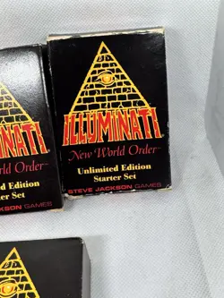 4-UnLIMITED STARTER SET 1995 Illuminati INWO Card Game New World Order - Image 3