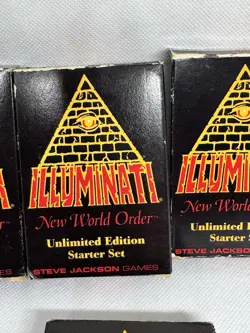 4-UnLIMITED STARTER SET 1995 Illuminati INWO Card Game New World Order - Image 4