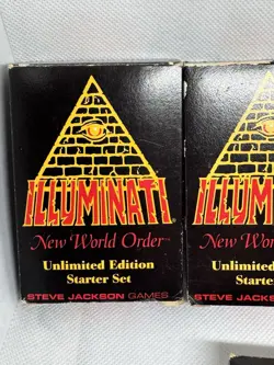 4-UnLIMITED STARTER SET 1995 Illuminati INWO Card Game New World Order - Image 5