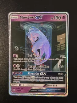 Pokemon Mewtwo GX 78/73 Shining Legends Ultra Rare Full Art Holo 190 HP Card - Image 4