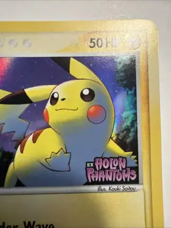 Pokemon Pikachu Card 78/110 EX Holon Phantoms Reverse Holo Stamped LP/EXC - Image 4