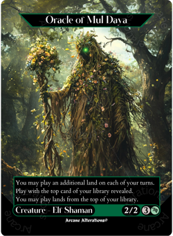 Oracle of Mul Daya - Full Art Altered Art Custom Proxy Cards - Image 1