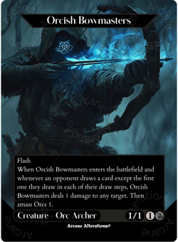 Orcish Bowmasters - Full Art Altered Art Custom Proxy Cards - Image 1