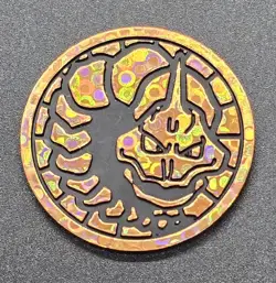 RARE Vintage Pokemon Pokemon card game Onix Bronze Plastic Coin Japanese Mint - Image 1