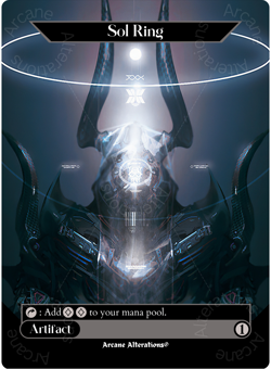 Sol Ring - Full Art Altered Art Custom Cards - Image 1