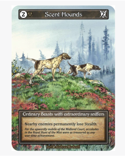 Scent Hounds (FOIL) Ordinary Beta Sorcery - Image 1