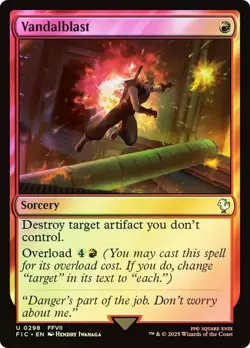 Magic The Gathering MTG VANDALBLAST BORDERLESS SURGE FOIL FINAL FANTASY NM - Image 1