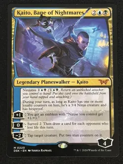 1x MTG Kaito, Bane of Nightmares - Duskmourn: House of Horror (DSK) #220 - Magic - Image 1