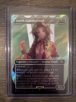 Magic The Gathering Final Fantasy Borderless Foil Aerith Gainsborough #0519 - Image 1